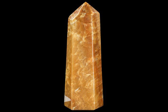 Polished, Orange Calcite Obelisk - Madagascar #108469